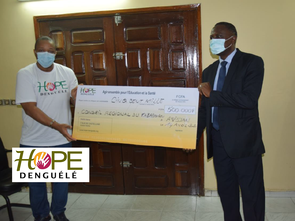 Hope Denguélé fait don de 500 000 f au Conseil régional du Kabadougou