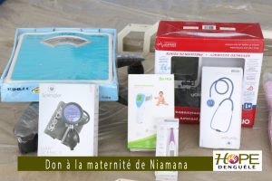 Don d'équipements médicaux à la maternité de Niamana