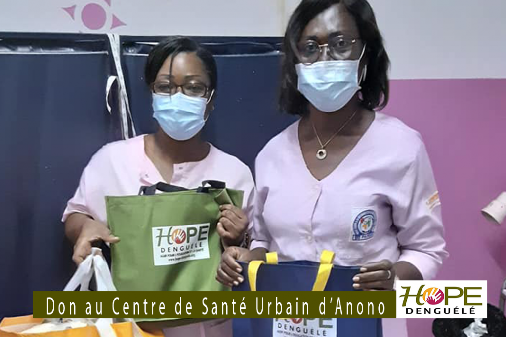 Don au centre de santé urbain d'Anono