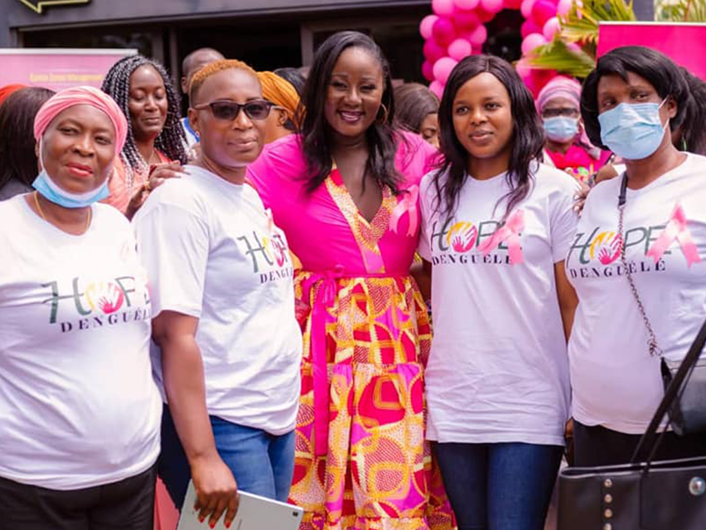 Conférence sur le cancer du sein, Hope Denguélé s'engage